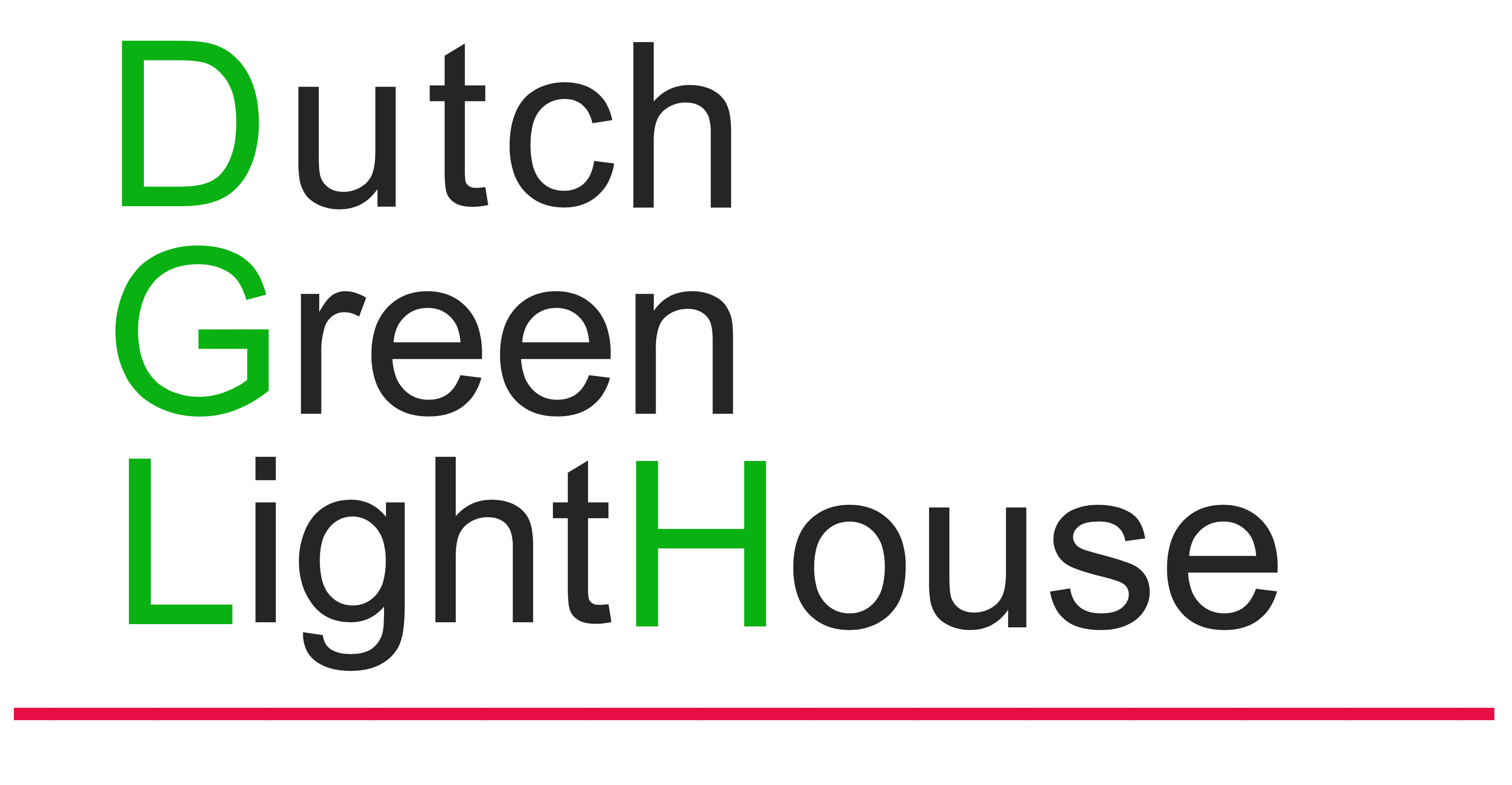 DutchGreenLightHouse Logo Zwart